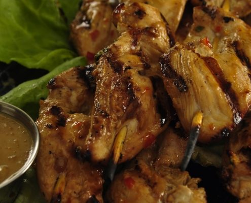 Chicken or Steak Satay