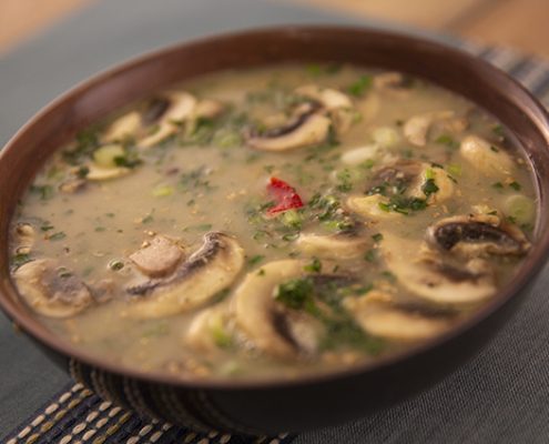 coconut lime chicken and crab soup