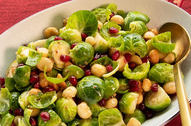 Pomegranate Brussels Sprouts - The Chef's Kitchen | Ingles | Catering