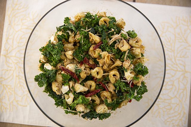 Three Cheese Kale Tortellini Salad - The Chef's Kitchen | Ingles | Catering