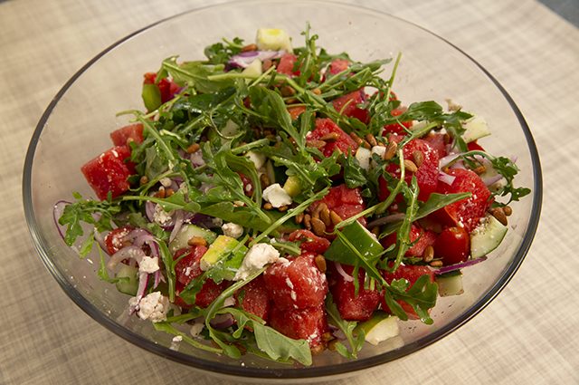 Greek-Style Watermelon Salad - The Chef's Kitchen | Ingles | Catering