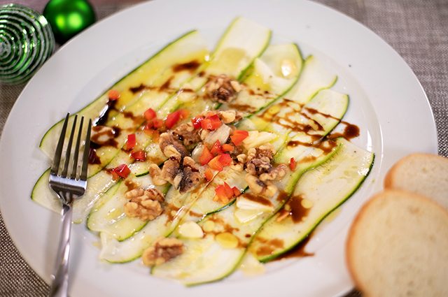Zucchini Carpaccio - The Chef's Kitchen | Ingles | Catering