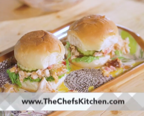 Pulled Chicken and Pimento Cheese Sliders